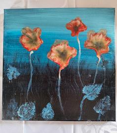 Quadro dipinto A Mano Fiori Con Resina.

30x30

