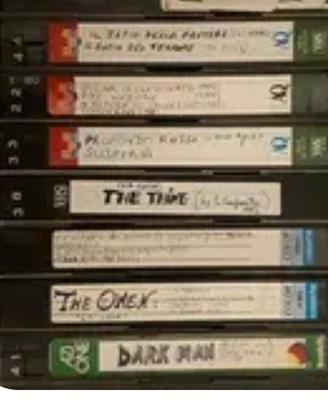 100 vhs usate registrazioni anni 80/90