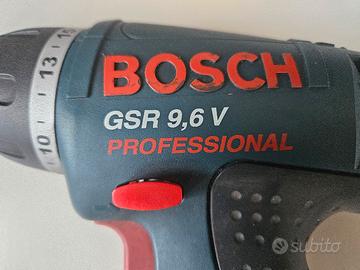 trapano bosch 9.6v senza batteria