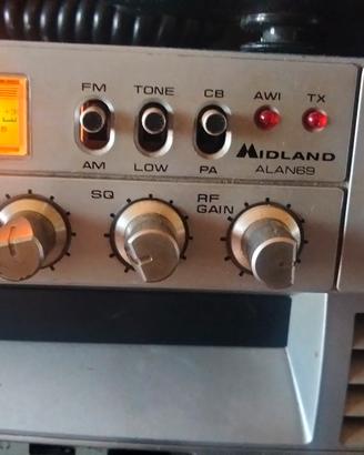 radio Cb Midland Alan 69 con Mike originale