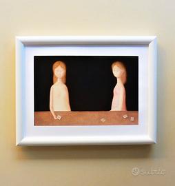 Quadro Concertino di Antonio Bueno con cornice
