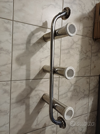 Portacanne a riposo 3 posizioni acciaio