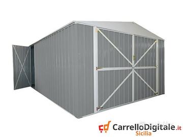 Box auto in Acciaio lamiera 360x514 grigio chiaro