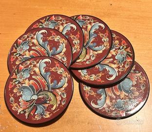 6 sottobicchieri vintage Sughero norvegia tavola