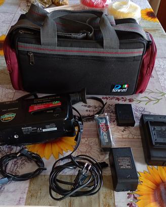 videocamera vintage VHS-C Panasonic NV-RX10 set