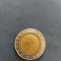 500 lire bimetalliche per i 100 anni Banca Italia