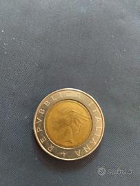 500 lire bimetalliche per i 100 anni Banca Italia
