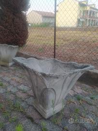 coppia vasi da giardino da villa del 800 milanese 