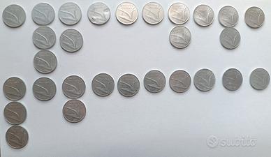 Lotto 28 Monete 10 Lire "Spighe" - Include RARA