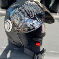 casco da sci "osbe" con mascherina usato una volta