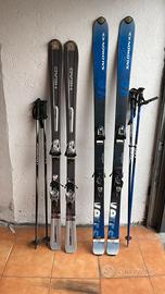 Sci HEAD + SALOMON con bastoncini