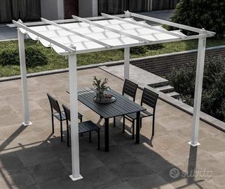 Gazebo Alluminio 3x3 3x4 Bianco o Antracite Nuovi 