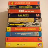 Lotto di 10 VHS videocassette cinema film