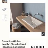 Lavabo globo 55x34