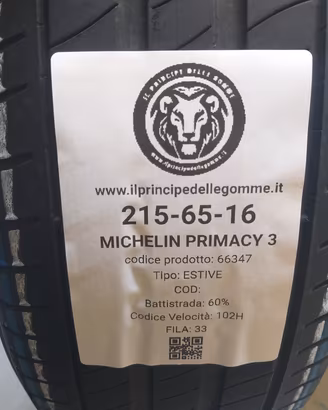 2 GOMME 215 65 16 MICHELIN A66347
