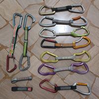 Set 9 rinvii arrampicata assortiti