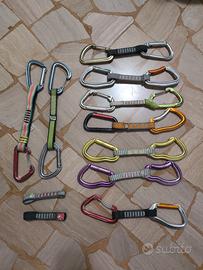 Set 9 rinvii arrampicata assortiti