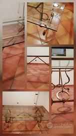 Tavolo cristallo molato