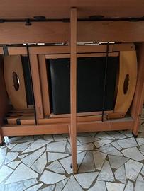 TAVOLO RICHIUDIBILE FOPPAPEDRETTI CON 6 SEDIE