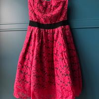 Abito pizzo fucsia