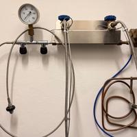 Rampa 2 posti ricarica gas per bombole sub