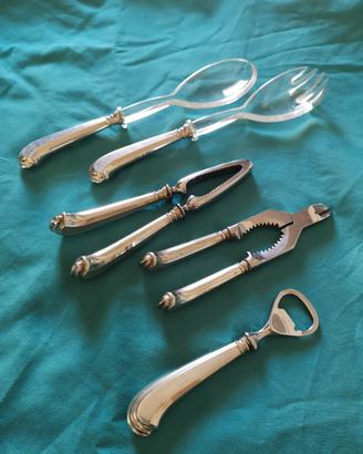 set di posate d'argento