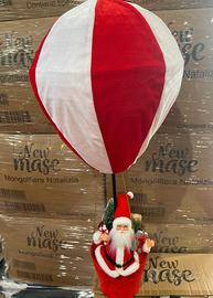 Decorazioni natalizie Babbo Natale mongolfiera 
