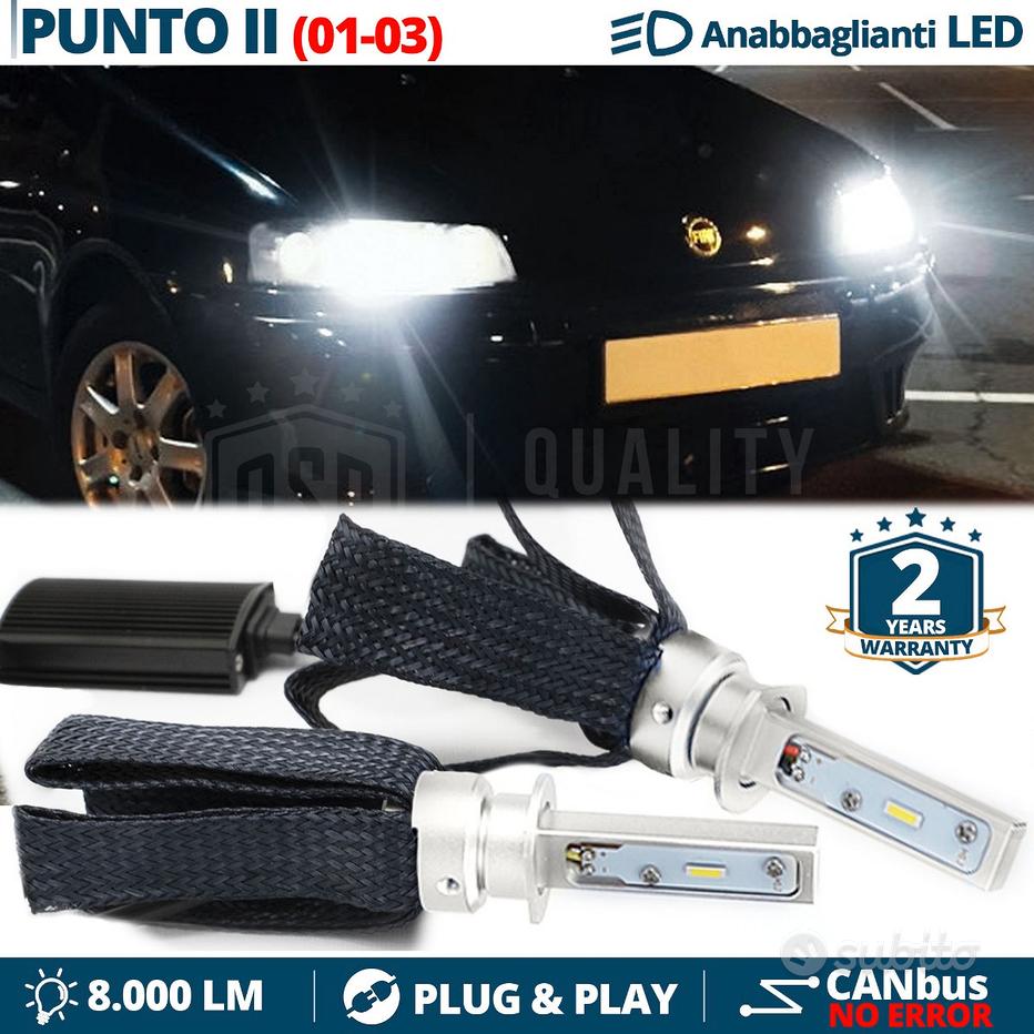 Kit LED H1 CANbus per Alfa Romeo 145 Luci Anabbaglianti Bianco Ghiaccio  6500K 8000LM