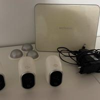 Arlo telecamere x3 + base + cloud gratis