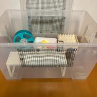 Gabbia per criceto o coniglio con mangime