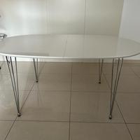 Tavolo ovale bianco Tomasucci allungabile