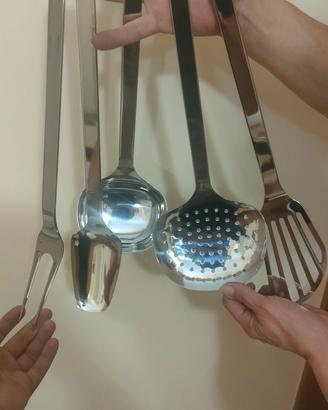 completo mestoli acciaio inox