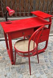 SCRIVANIA VINTAGE CON ALZATA