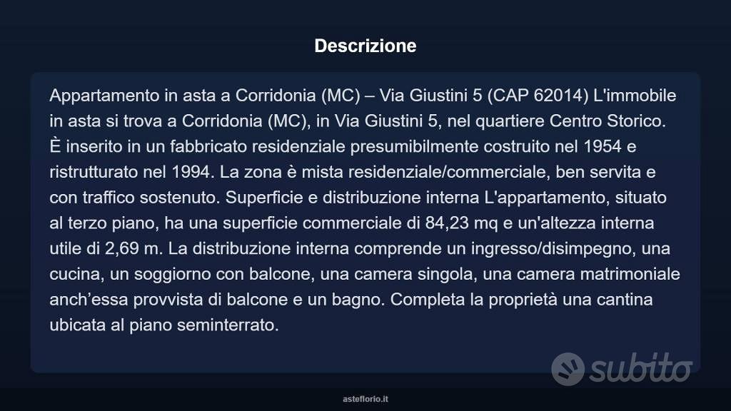 Appartamento – Corridonia, Macerata - Altro