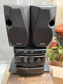 Impianto Hi-Fi stereo Kenwood completo con casse