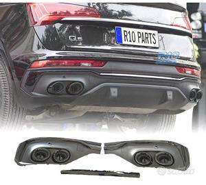 DIFFUSORE AUDI Q5 S LINE 20- LOOK SQ5 COUPE NERO