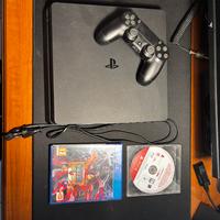 PS4 slim con controller + 2 giochi