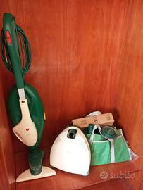 Folleto aspirapolvere con borsone