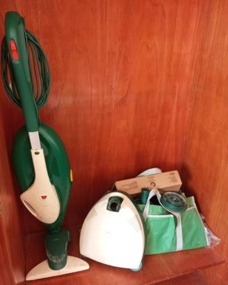 Folleto aspirapolvere con borsone