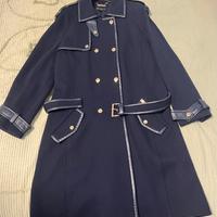 Cappotto blu di lana