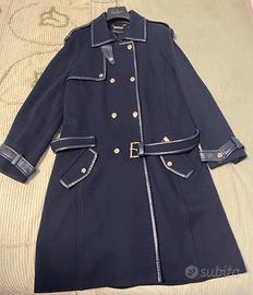 Cappotto blu di lana