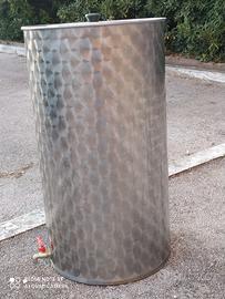 contenitore acciaio inox  l.100 x olio/vino