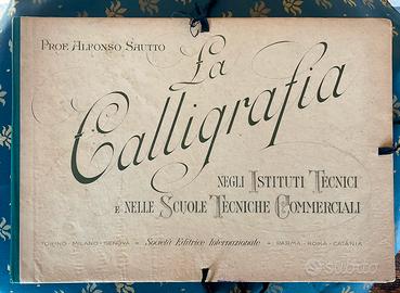 Corso Calligrafia del 1943. 33 tavole in cartella.