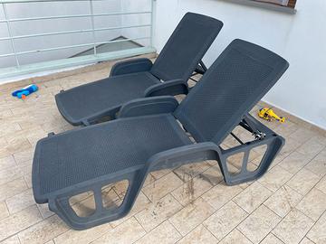 Sdraio da Giardino Regolabile con braccioli