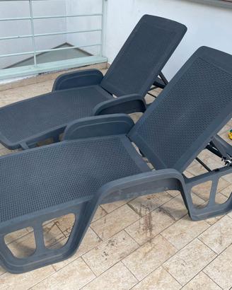 Sdraio da Giardino Regolabile con braccioli