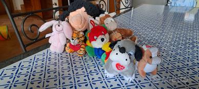 lotto 7 piccoli peluche anni 90