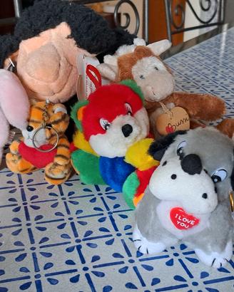 lotto 7 piccoli peluche anni 90