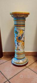 Colonna di ceramica Deruta anni '80