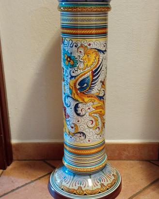 Colonna di ceramica Deruta anni '80