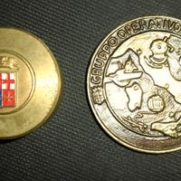 Medaglioni Marina Militare COMSUBIN GOS, in ottone
